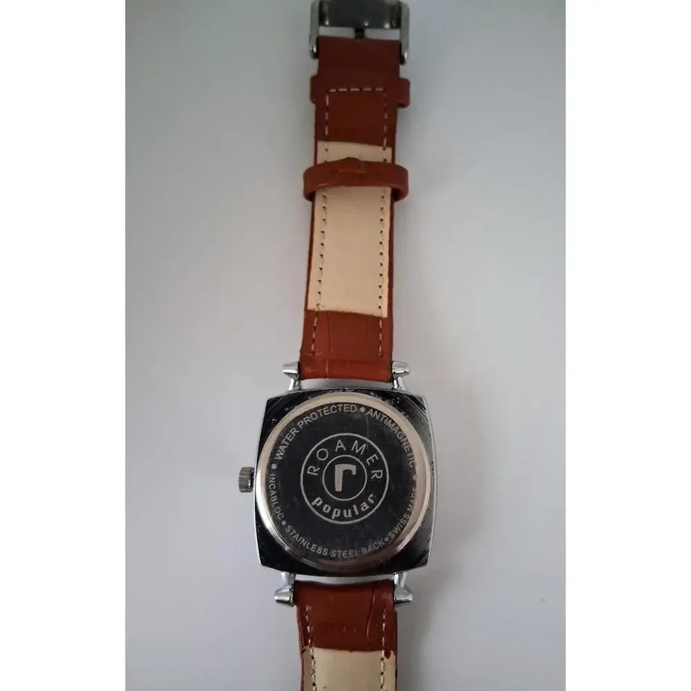 💁🏽‍♂️‎ Vintage Roamer Men's Leather Mechanical Watch RARE